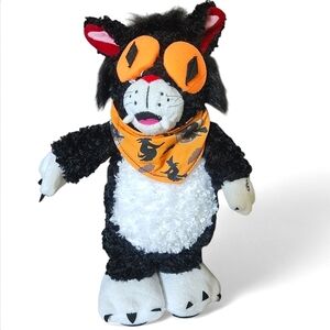Gemmy Animated Plush Black Cat Halloween Decoration